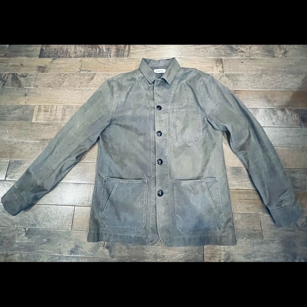 Taylor Stitch Ojai Jacket Waxed Washed Charcoal 38 Small